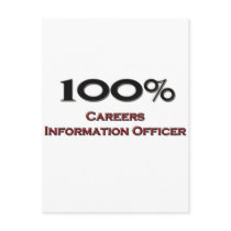 100 Percent Careers Information Officer postcards