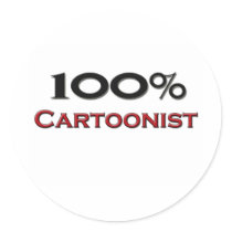100 Percent Cartoonist stickers