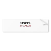 100 Percent Chaplain bumper stickers by professions 100 Percent Chaplain bumper stickers