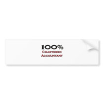 100 Percent Chartered Accountant bumper stickers by professions 100 Percent Chartered Accountant bumper stickers