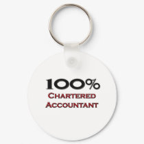 100 Percent Chartered Accountant keychains