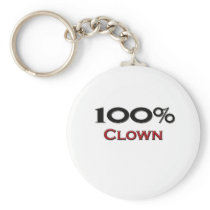 100 Percent Clown Keychain