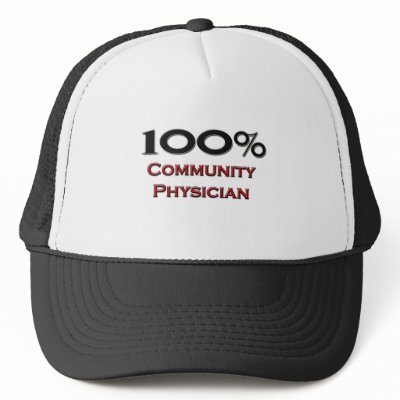 100 Percent Community Physician Hat by professions