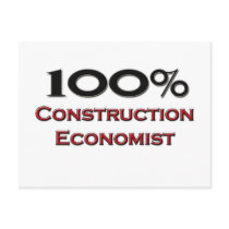 100 Percent Construction Economist Post Cards