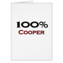 100 Percent Cooper Greeting Card