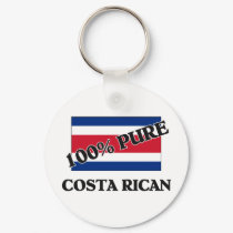 100 Percent COSTA RICAN keychains by flagshirt 100 Percent COSTA RICAN keychains