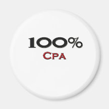 100 Percent Cpa Fridge Magnet