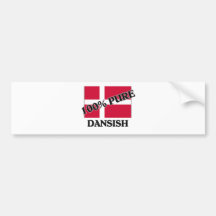 100 Percent DANSISH Bumper Sticker