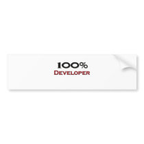 100 Percent Developer bumper stickers