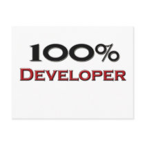 100 Percent Developer postcards by professions 100 Percent Developer postcards
