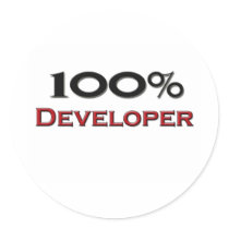 100 Percent Developer stickers by professions 100 Percent Developer stickers
