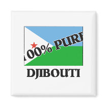 100 Percent DJIBOUTI magnets by flagshirt 100 Percent DJIBOUTI magnets