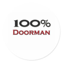 100 Percent Doorman stickers by professions 100 Percent Doorman stickers
