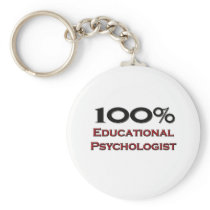 100 Percent Educational Psychologist Key Chain