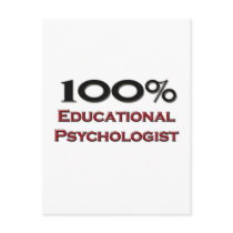 100 Percent Educational Psychologist Post Card