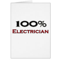 100 Percent Electrician cards