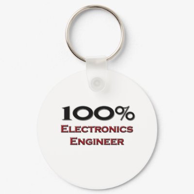 100 Percent Electronics Engineer Key Chain by professions