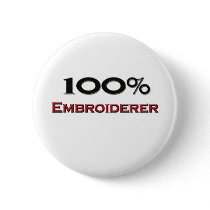 100 Percent Embroiderer buttons by professions 100 Percent Embroiderer buttons
