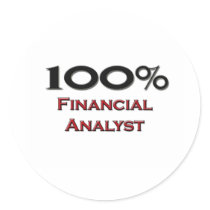 100 Percent Financial Analyst Stickers