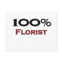 100 Percent Florist postcards