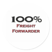 100 Percent Freight Forwarder stickers