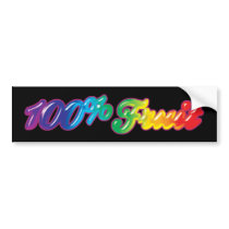 100 Percent Fruit Bumper Stickers