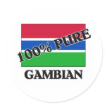 100 Percent GAMBIAN Sticker