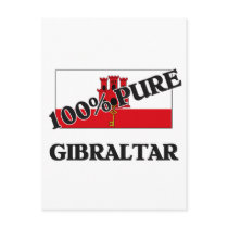 100 Percent GIBRALTAR postcards by flagshirt 100 Percent GIBRALTAR postcards