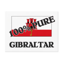 100 Percent GIBRALTAR postcards by flagshirt 100 Percent GIBRALTAR postcards