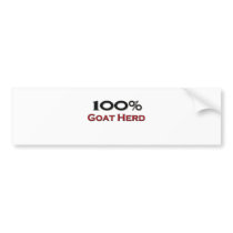 100 Percent Goat Herd bumper stickers
