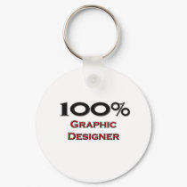 100 Percent Graphic Designer keychains