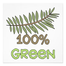 100 Percent Green T-shirts and Gifts Custom Invitations