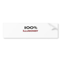 100 Percent Illusionist bumper stickers