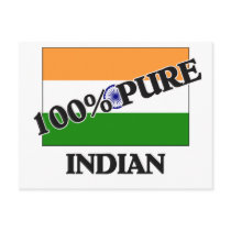 100 Percent INDIAN postcards