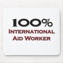 100 Percent International Aid Worker Mouse Pad