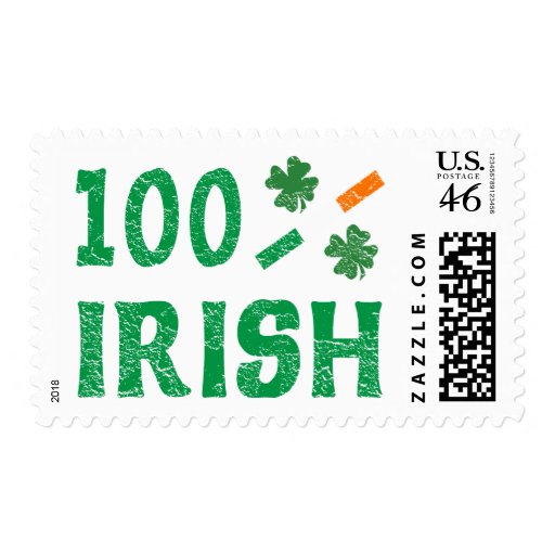 100 percent Irish Postage Stamp