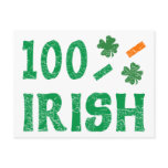 100 percent Irish Post Card