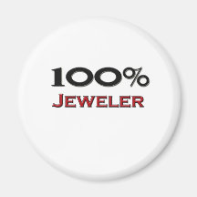 100 Percent Jeweler Fridge Magnet