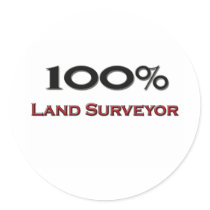 100 Percent Land Surveyor stickers by professions 100 Percent Land Surveyor stickers