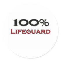 100 Percent Lifeguard stickers