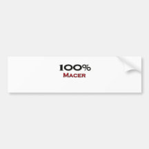 100 Percent Macer Bumper Sticker