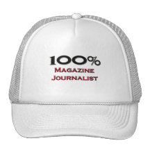 100 Percent Magazine Journalist Hats