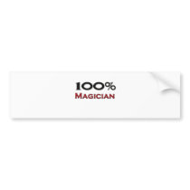 100 Percent Magician Bumper Stickers