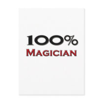 100 Percent Magician Post Card