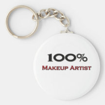 100 Percent Makeup Artist Keychain