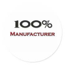 100 Percent Manufacturer stickers