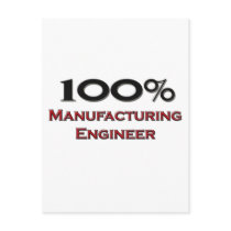 100 Percent Manufacturing Engineer postcards by professions 100 Percent Manufacturing Engineer postcards