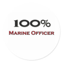 100 Percent Marine Officer stickers by professions 100 Percent Marine Officer stickers
