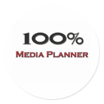 100 Percent Media Planner stickers