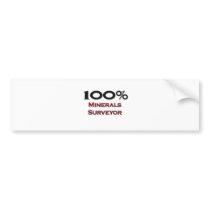 100 Percent Minerals Surveyor bumper stickers